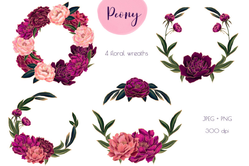 peony-watercolor-clipart
