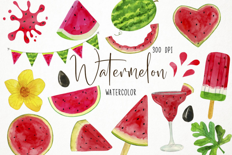 watercolor-watermelon-clipart-watermelon-graphics-fruits-clipart