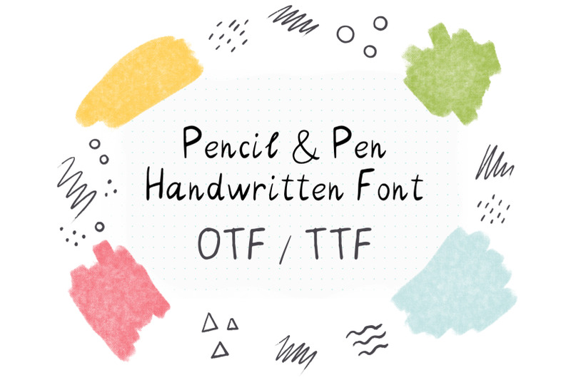 pencil-amp-pen-handwritten-font
