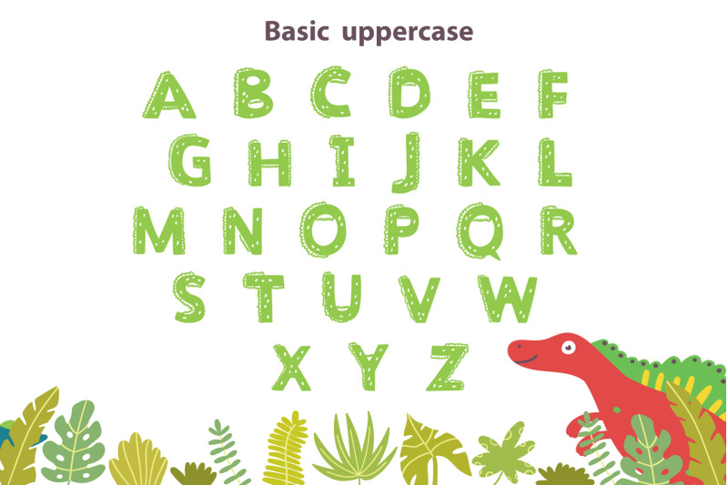 dinosaur-cute-font
