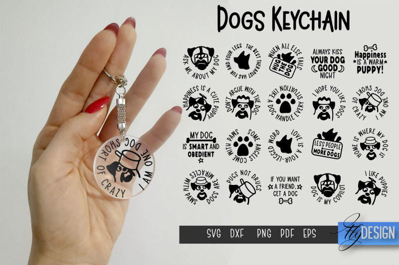 dogs-svg-bundle-round-keychain-designs-pets-keychain-svg