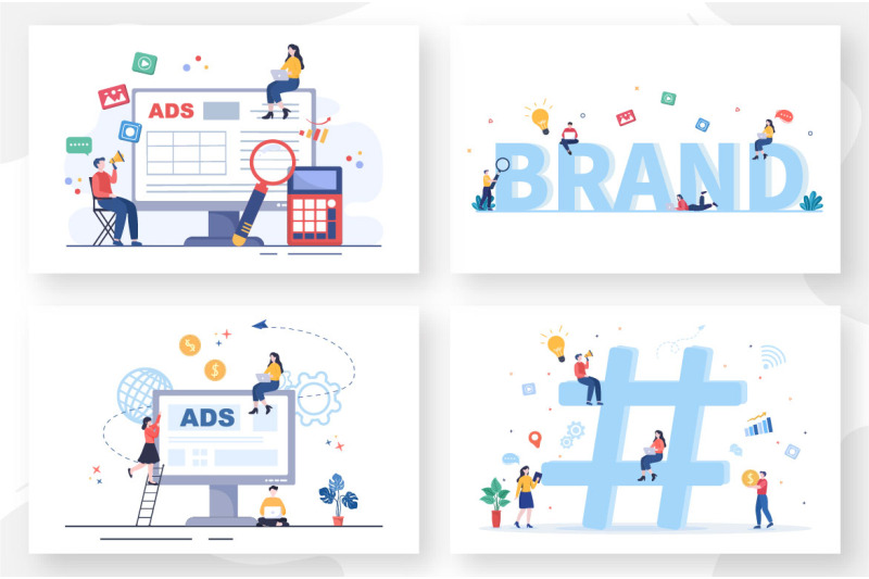 12-advertising-or-ads-vector-illustration