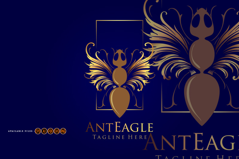 vintage-luxury-ant-gold-logo-mascot-svg