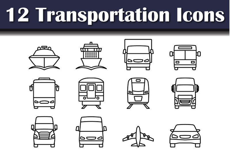 transportation-icon-set