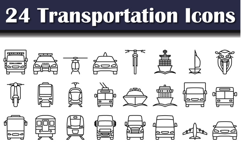 transportation-icon-set