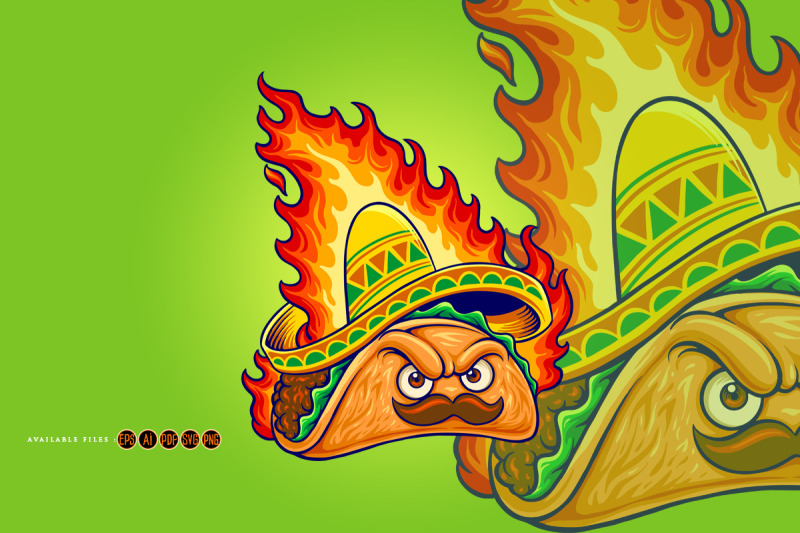 cute-and-spicy-food-mexican-tacos-illustrations