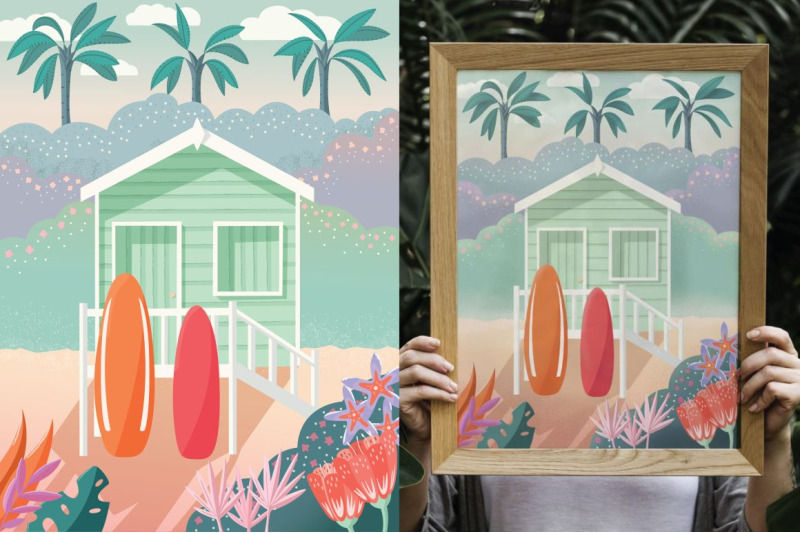 beach-house-illustration