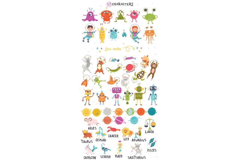 cute-space-vector-collection