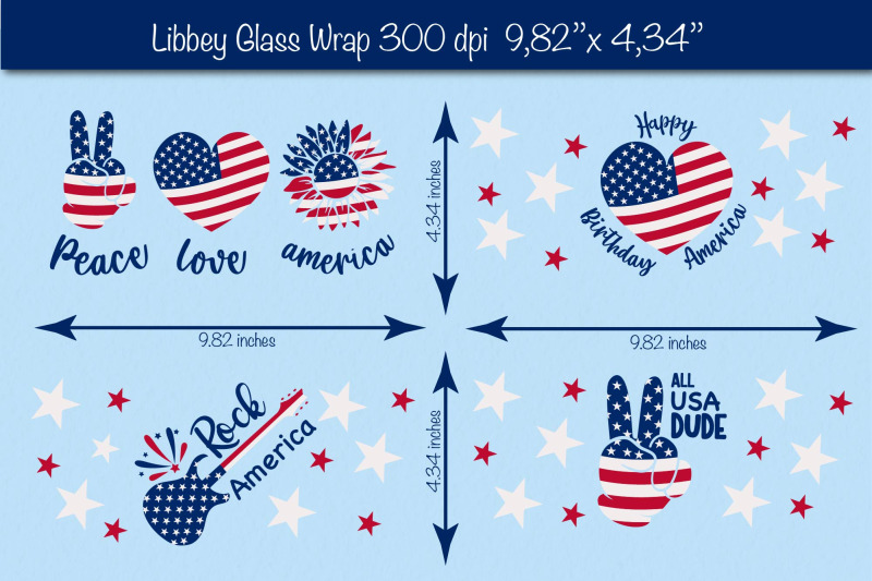 4th-of-july-glass-can-wrap-bundle-patriotic-glass-can-beer-can-glass