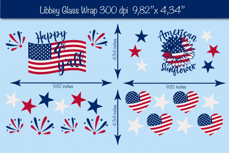 4th-of-july-glass-can-wrap-bundle-patriotic-glass-can-beer-can-glass