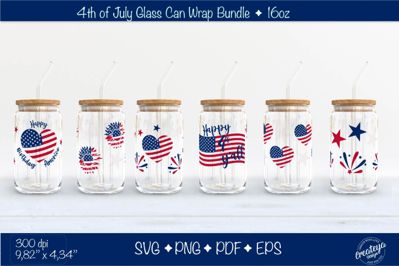 4th-of-july-glass-can-wrap-bundle-patriotic-glass-can-beer-can-glass