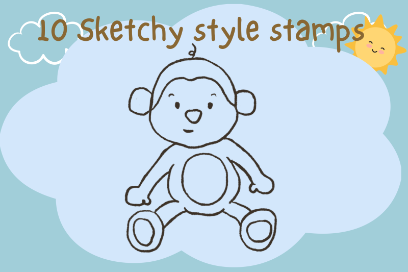 procreate-cheeky-monkey-coloured-pencil-illustration-creator