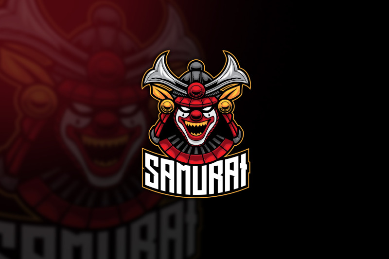 samurai-clown-esport-logo