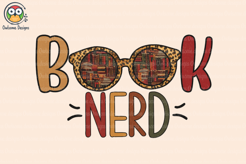 book-nerd-sublimation-design