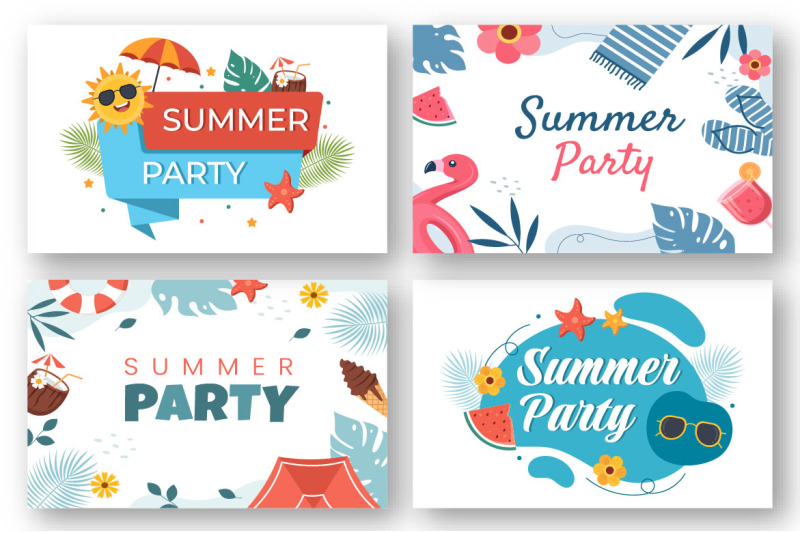 18-summer-party-cartoon-illustration