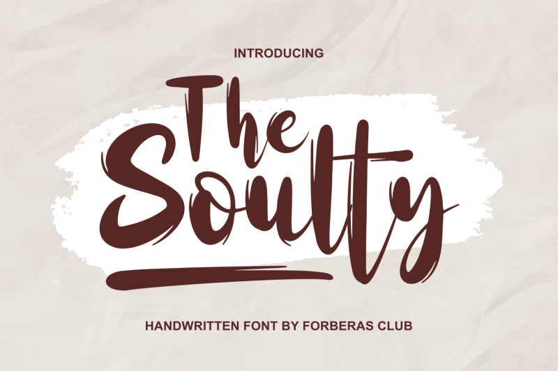 the-soulty-handwritten-font