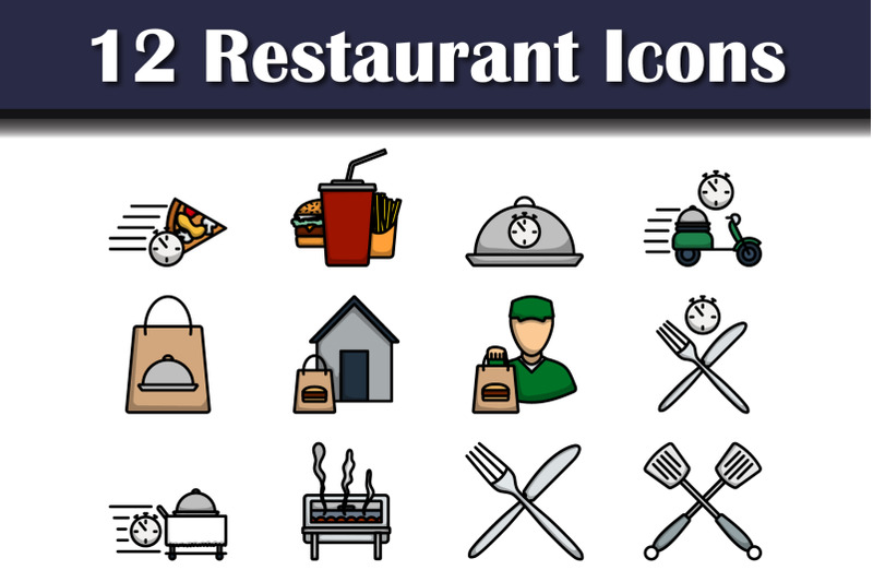 restaurant-icon-set