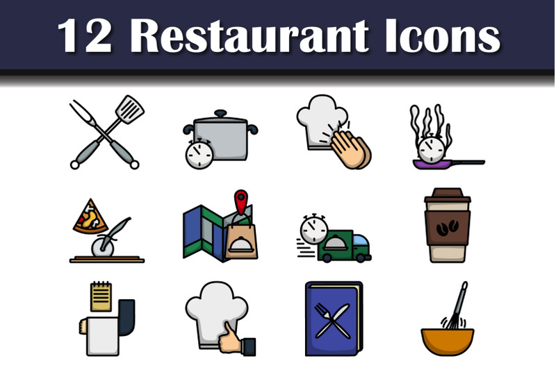 restaurant-icon-set