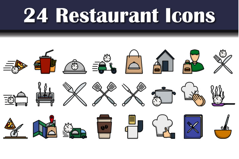 restaurant-icon-set