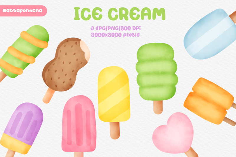 watercolor-ice-cream-clipart