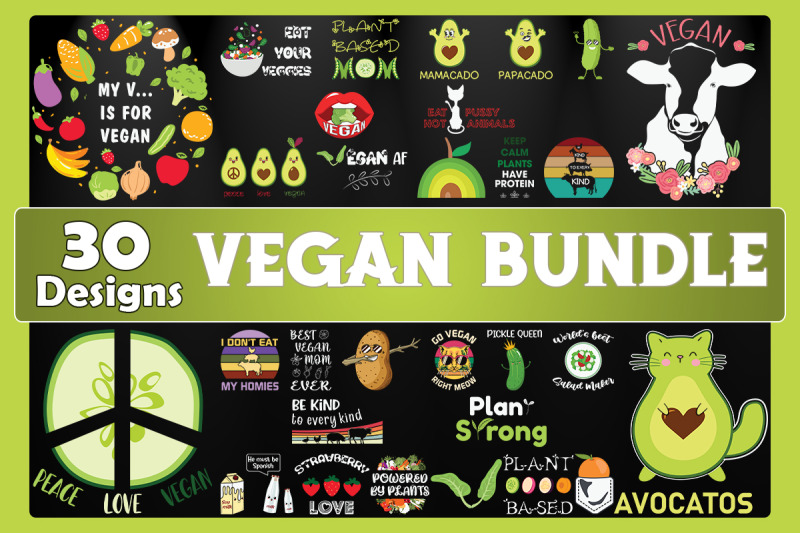 vegan-bundle-svg-30-designs