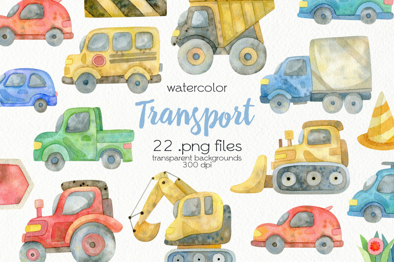 watercolor-transport-clipart
