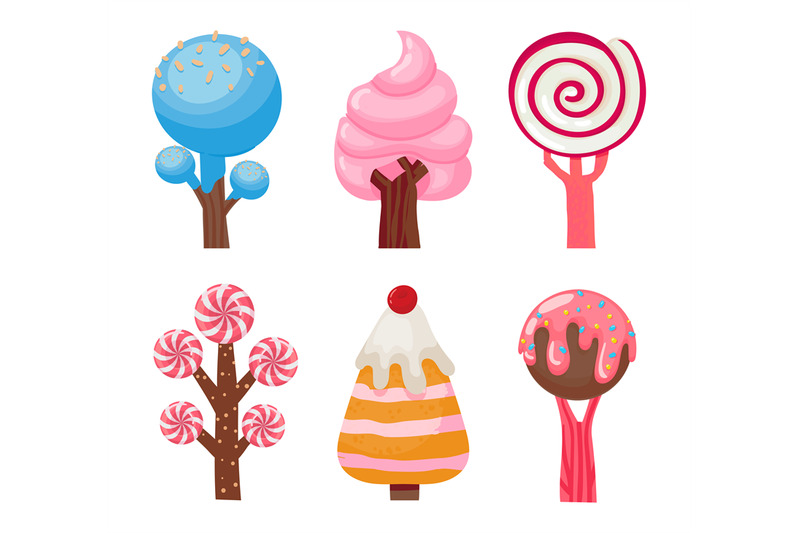 caramel-trees-collection-sweet-plant-made-from-sugar