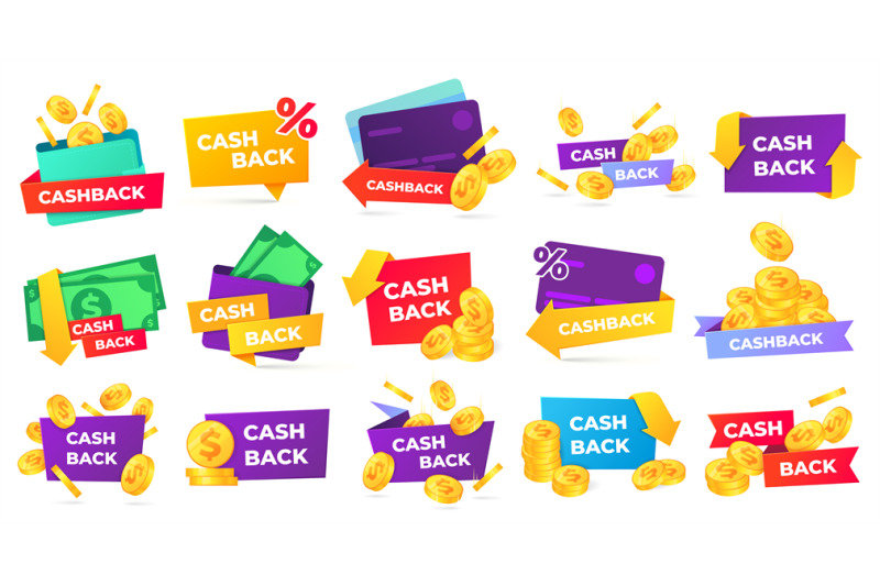 cashback-badges-collection-get-reward-for-purchase