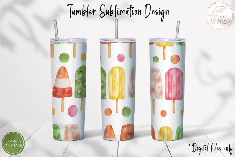 summer-popsicle-tumbler-sublimation-watercolor-ice-cream-20oz-wrap