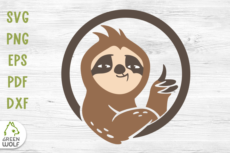 lazy-sloth-svg-file-for-cricut-funny-sloth-png-sloth-decal-svg