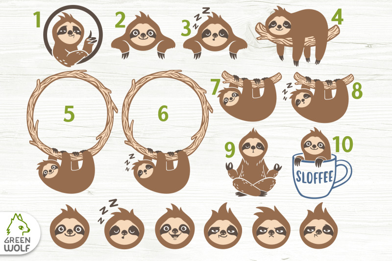 sloth-svg-bundle-lazy-sloth-clipart-cute-animals-bundle-svg