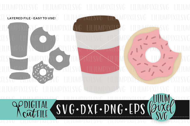 layered-coffee-cup-and-donut-summer-svg