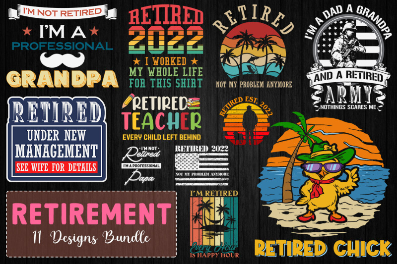 retirement-t-shirt-svg-bundle