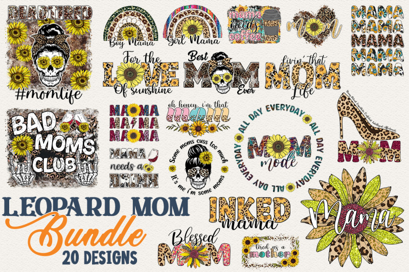 leopard-sunflower-mom-png-bundle