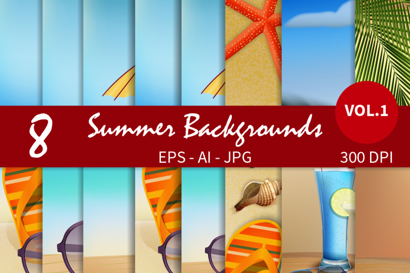 summer-backgrounds-vector-bundle-vol-1