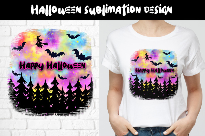 halloween-sublimation-design-flying-witch-happy-halloween