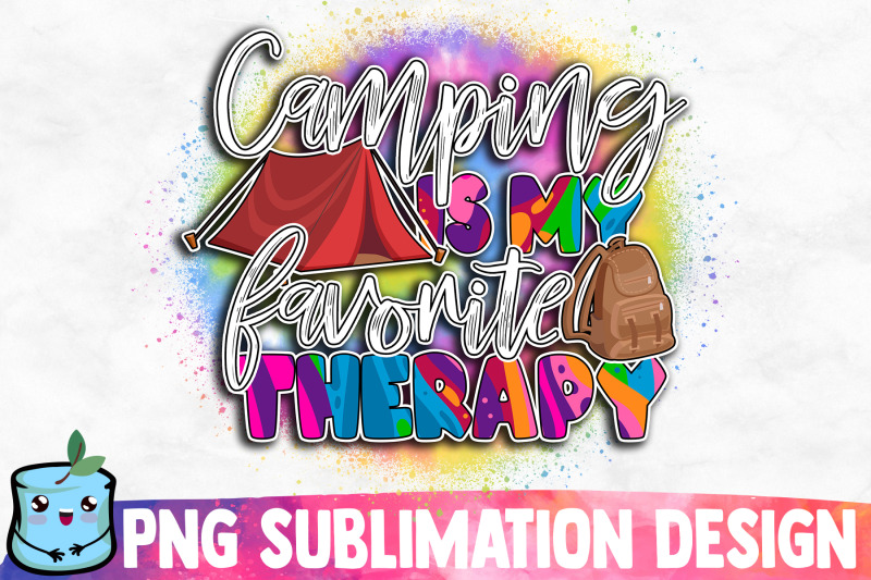 camping-is-my-favorite-therapy-sublimation-design