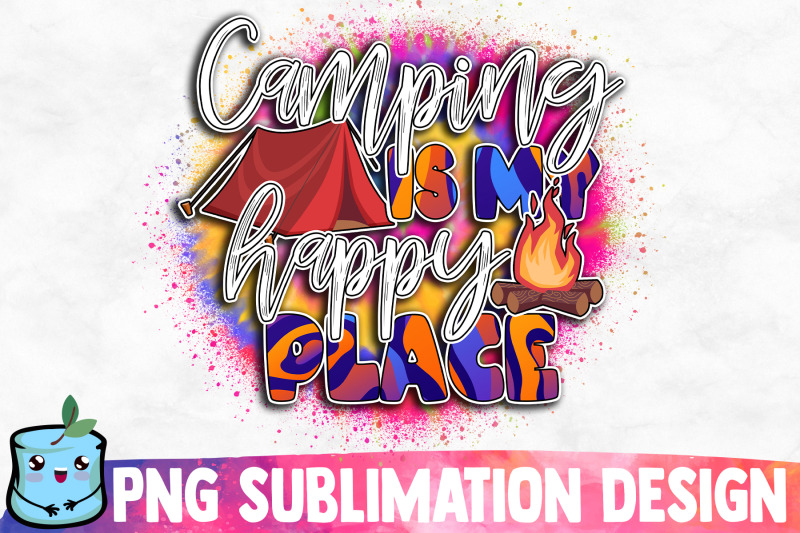 camping-is-my-happy-place-sublimation-design