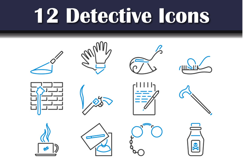 detective-icon-set