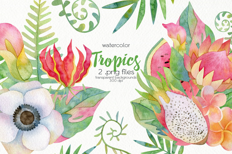 watercolor-tropical-design