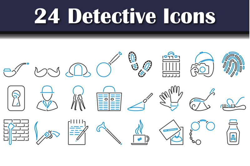 detective-icon-set