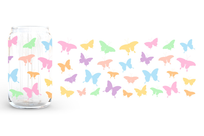 butterfly-can-glass-wrap-sublimation-can-glass-svg-16-oz