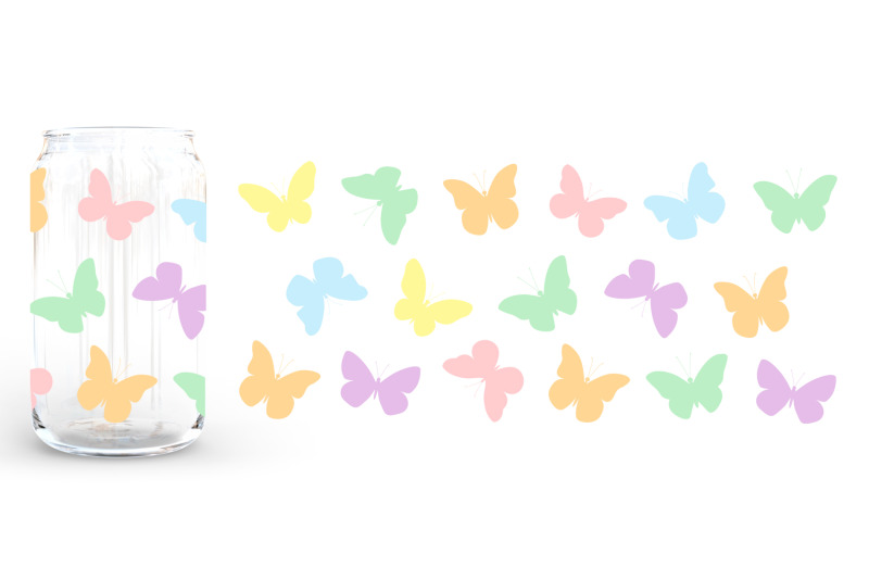 butterfly-can-glass-wrap-sublimation-can-glass-svg-16-oz