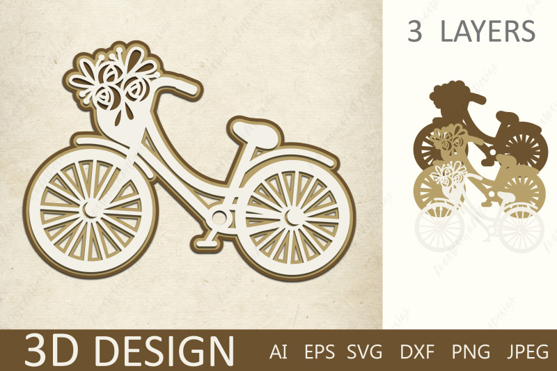 3d-layered-bike-with-flower-floral-bicycle-paper-cut-svg