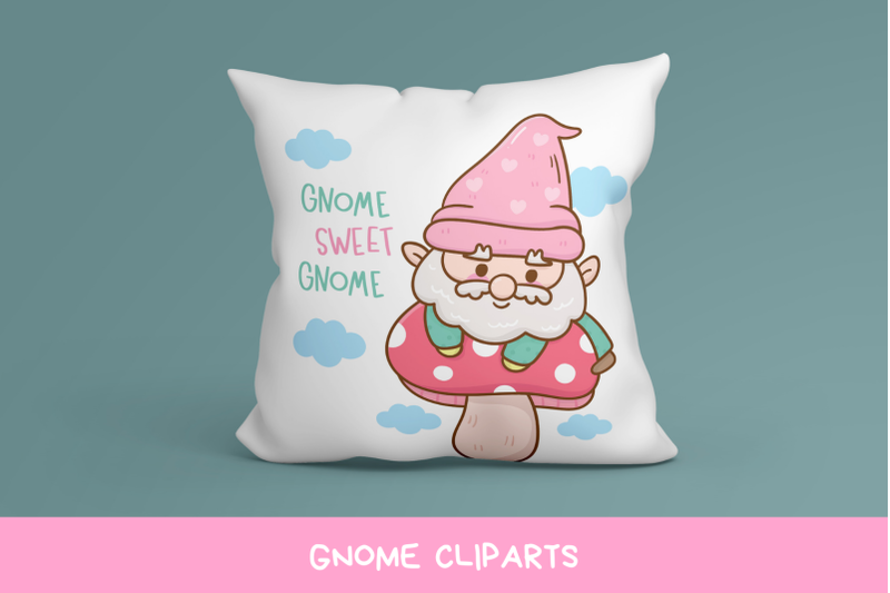 cute-gnome-garden-spring-season-kawaii-clipart