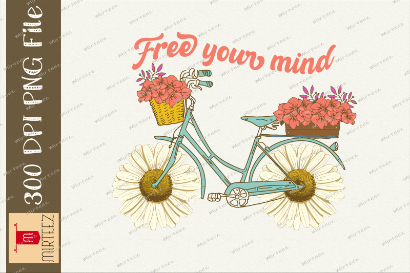 free-your-mind-daisy-bike-wildflower-png