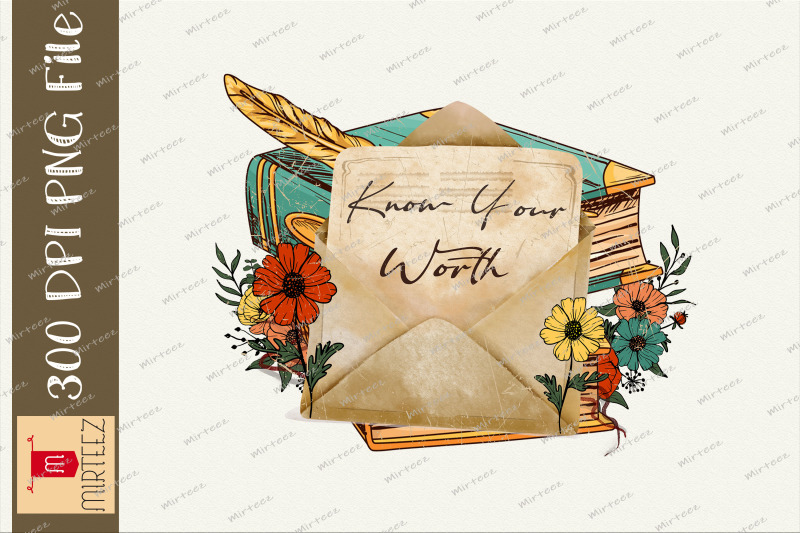 know-your-worth-book-wildflower-png