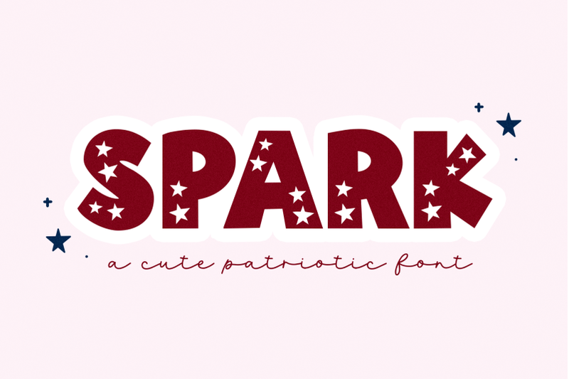 spark-fourth-of-july-font