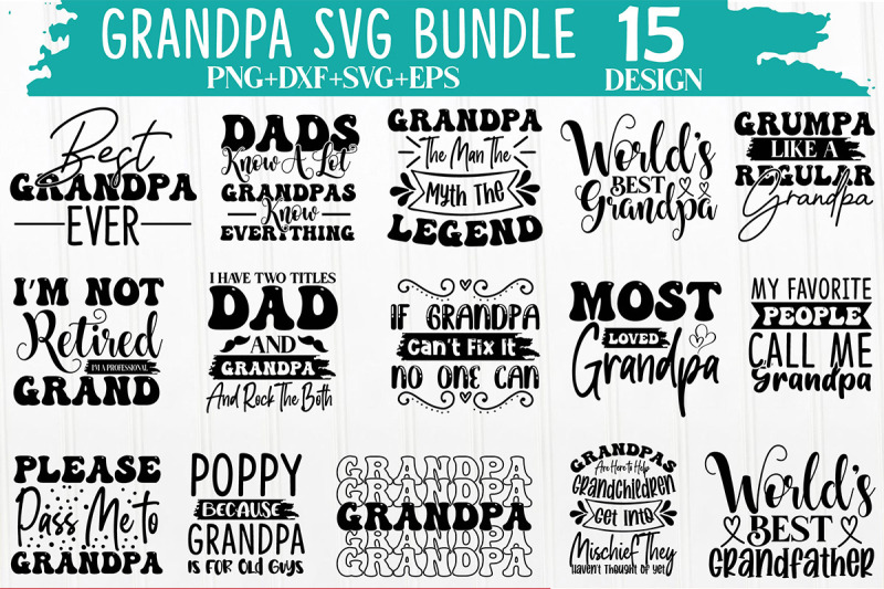 grandpa-svg-bundle