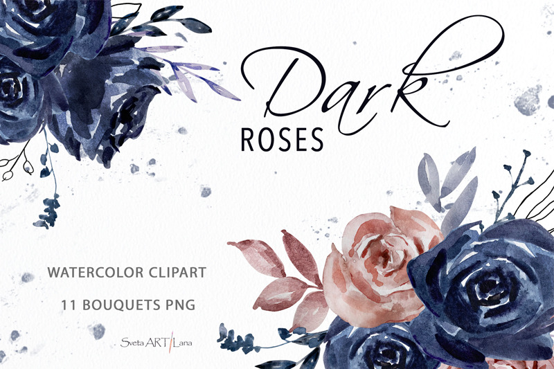 dark-blue-roses-bouquets-clipart